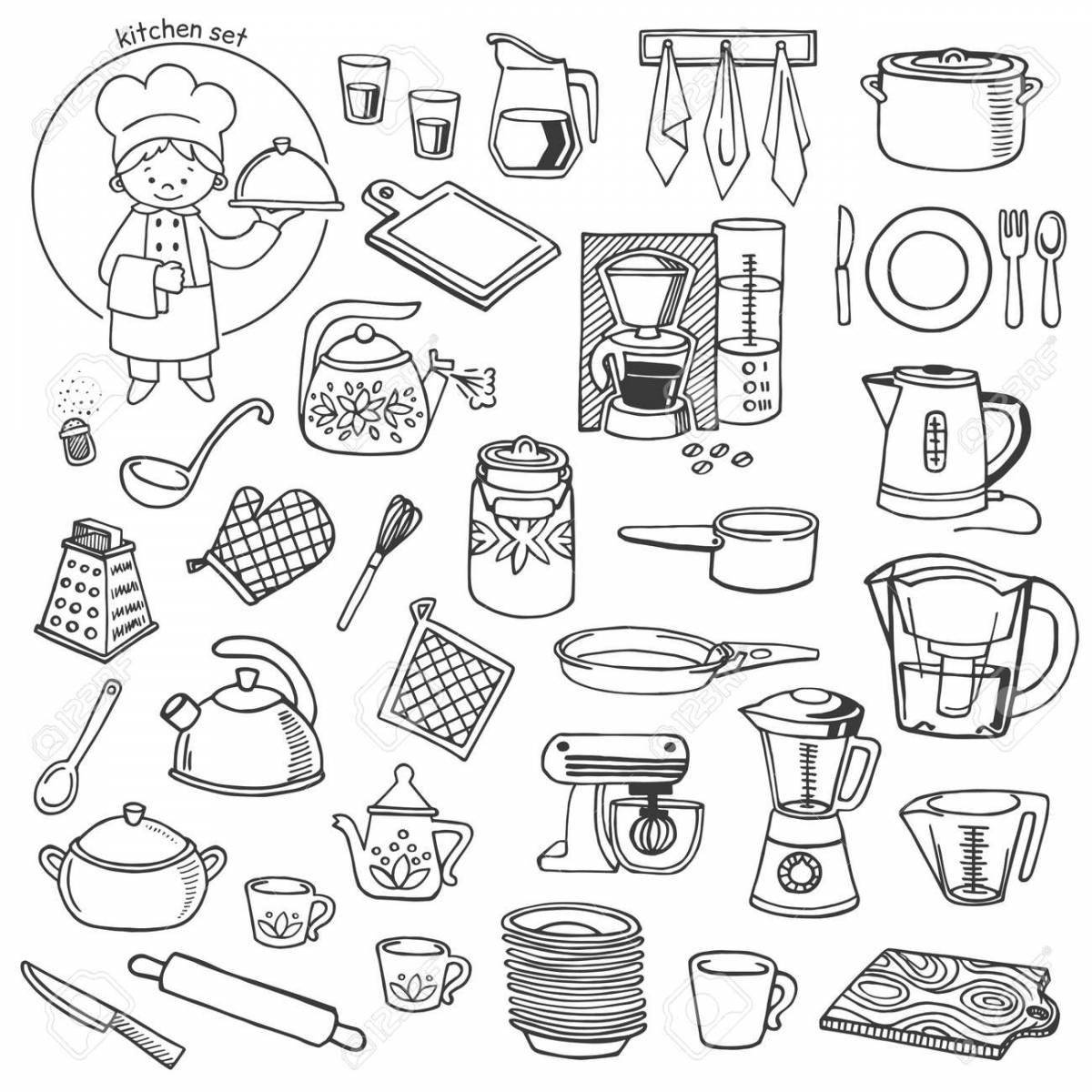 Playful doll food coloring page