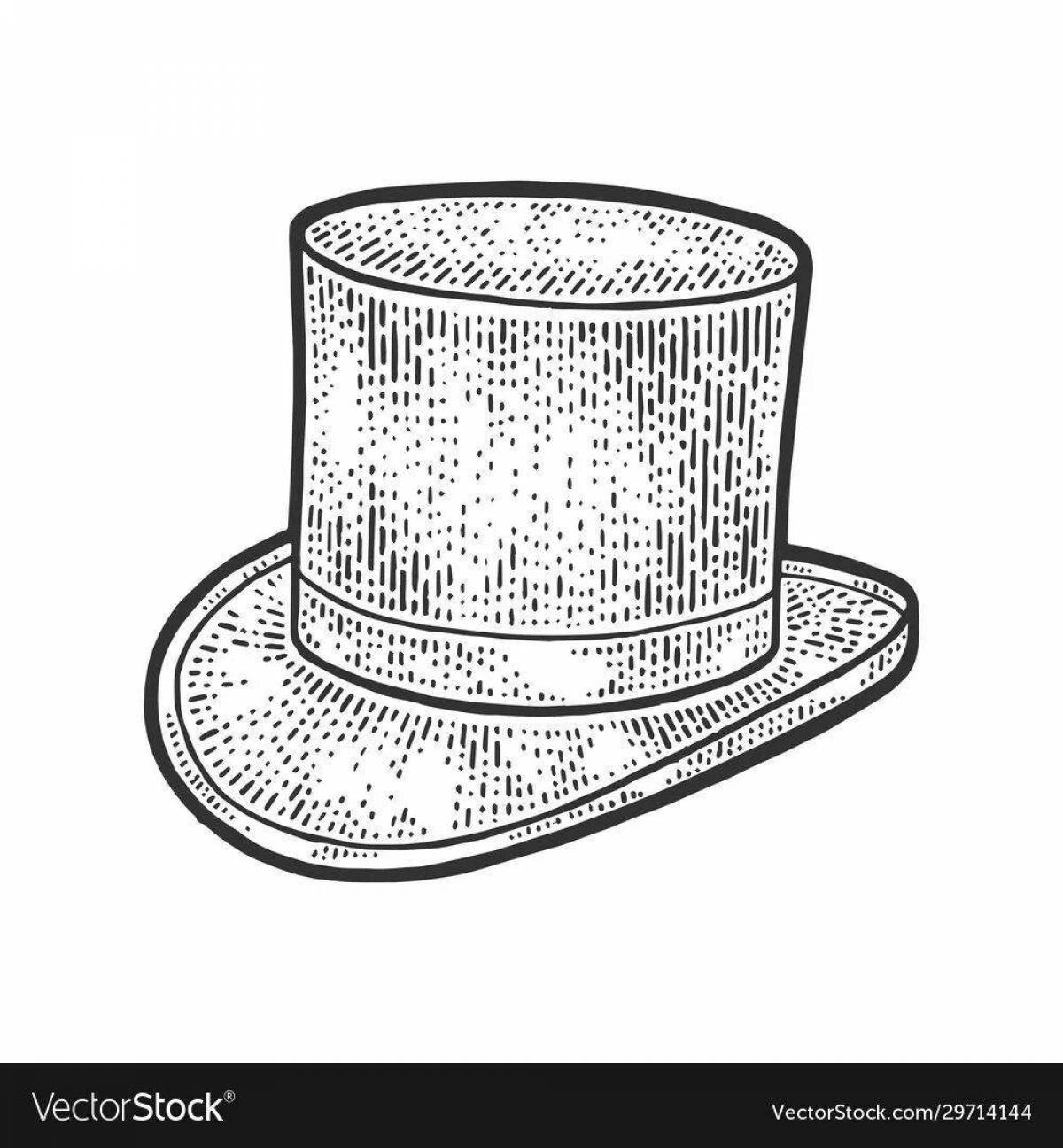 Coloring bright cylinder hat