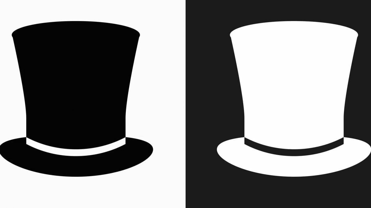 Wonderful cylinder hat coloring book