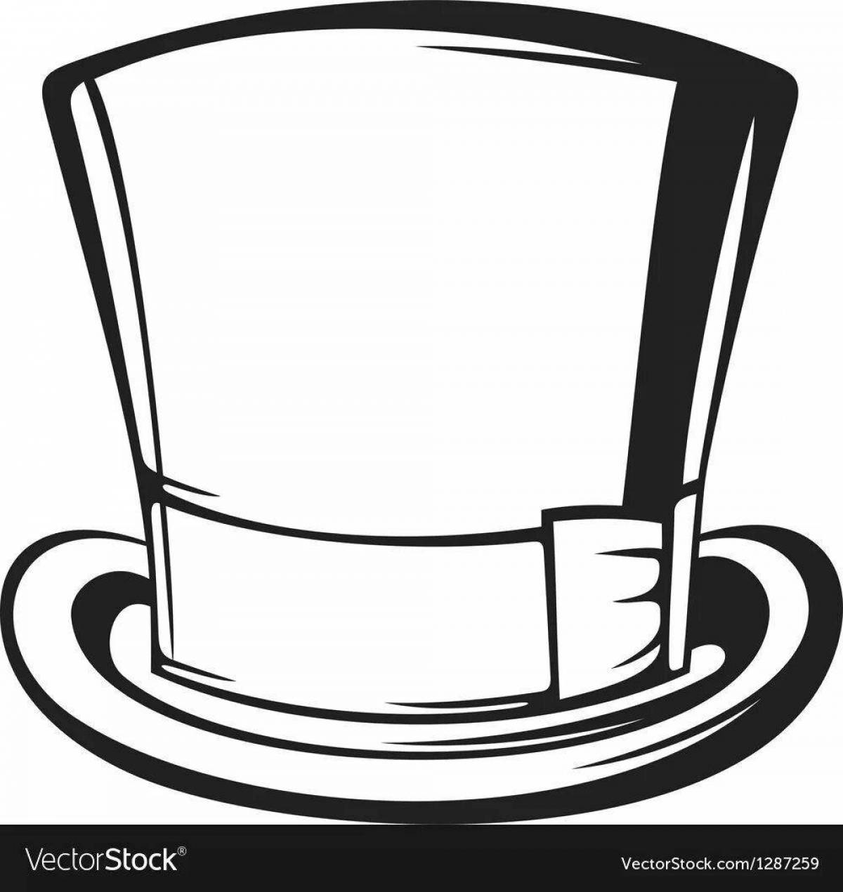 Attractive cylinder hat coloring