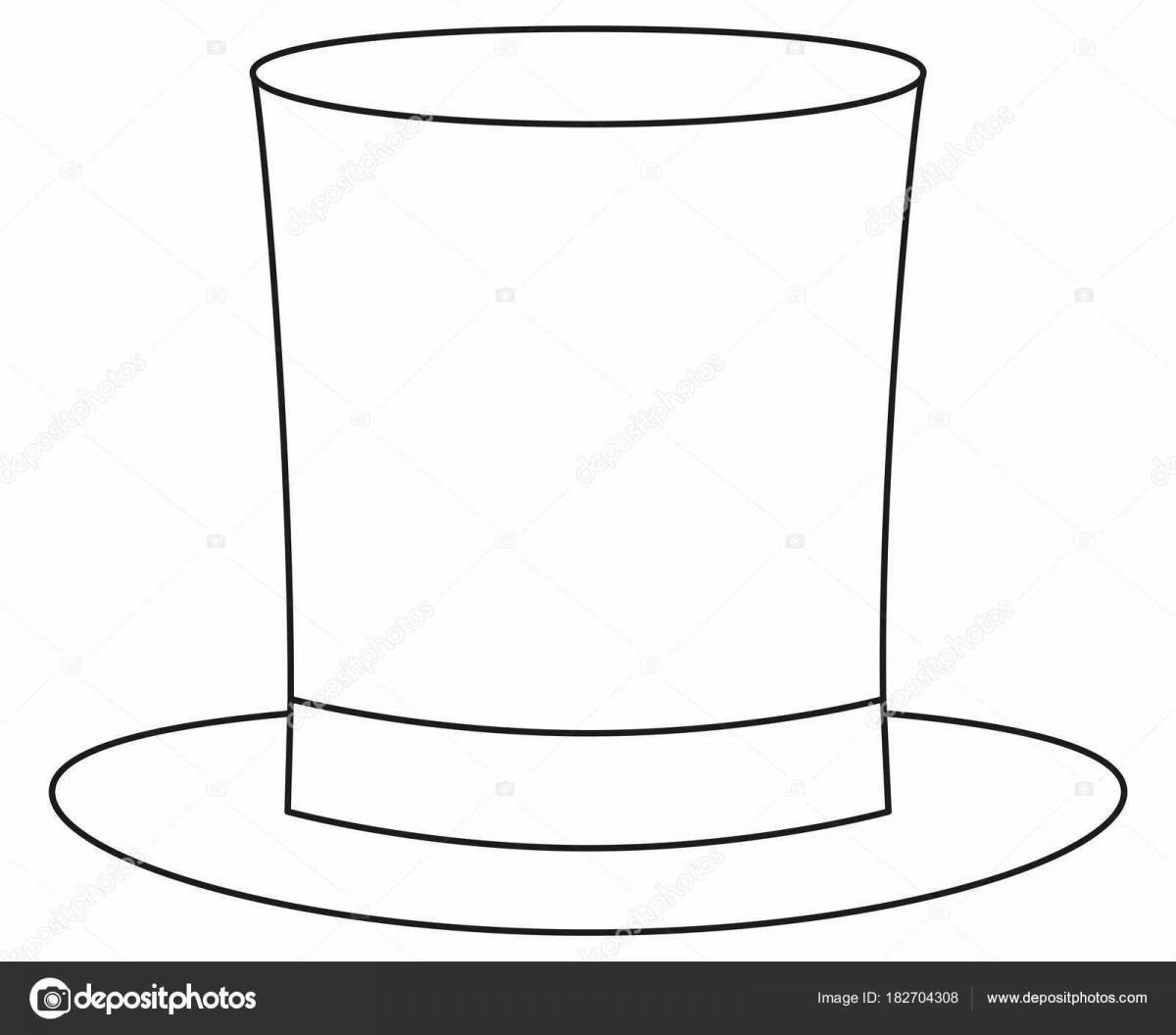 Sweet cylinder hat coloring book