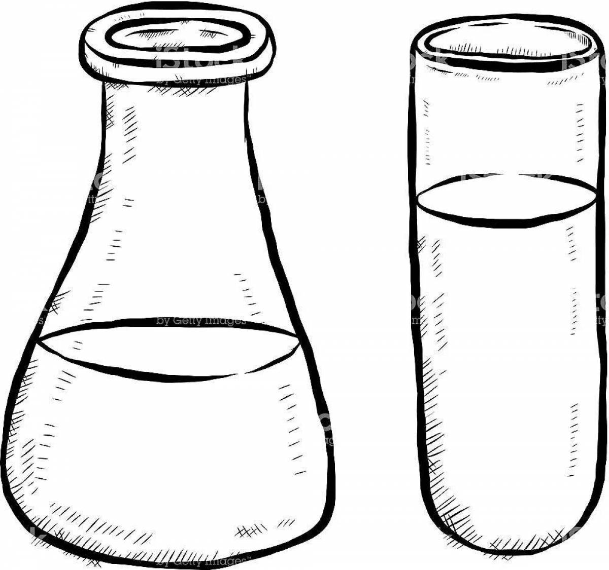 Сосуд с водой рисунок. Колбы химические раскраска. Пробирка раскраска. Раскраска колбы пробирки. Химические пробирки раскраска.