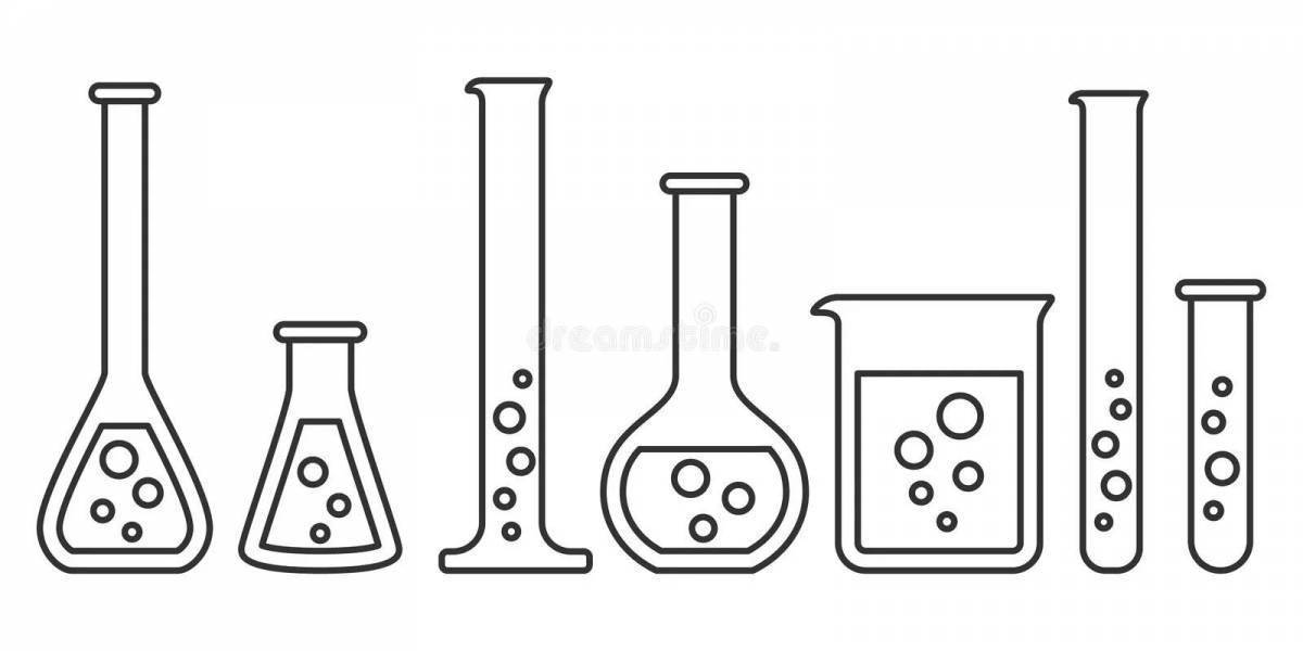 Пробирка схематический рисунок