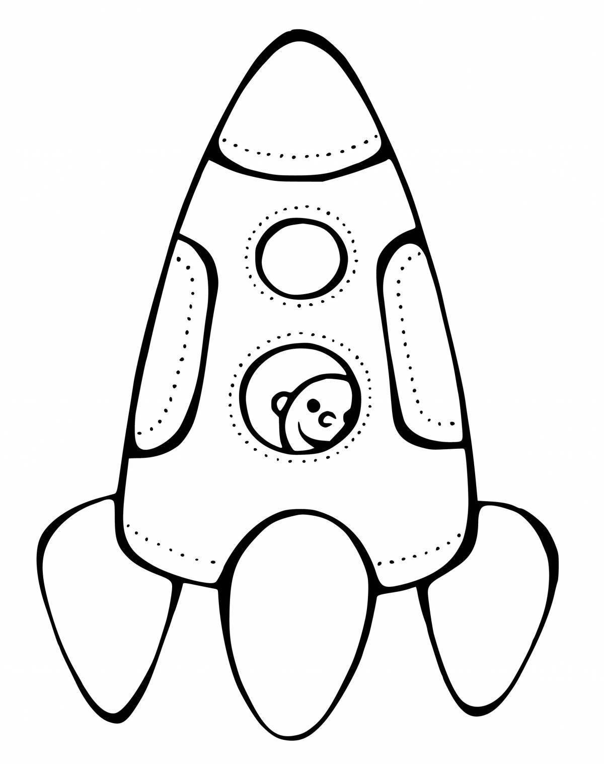Картинки ракеты для раскрашивания