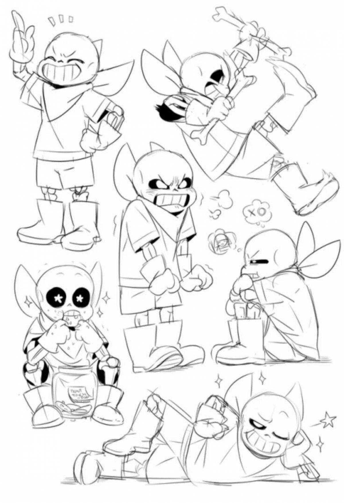 Coloring radiant undertail au