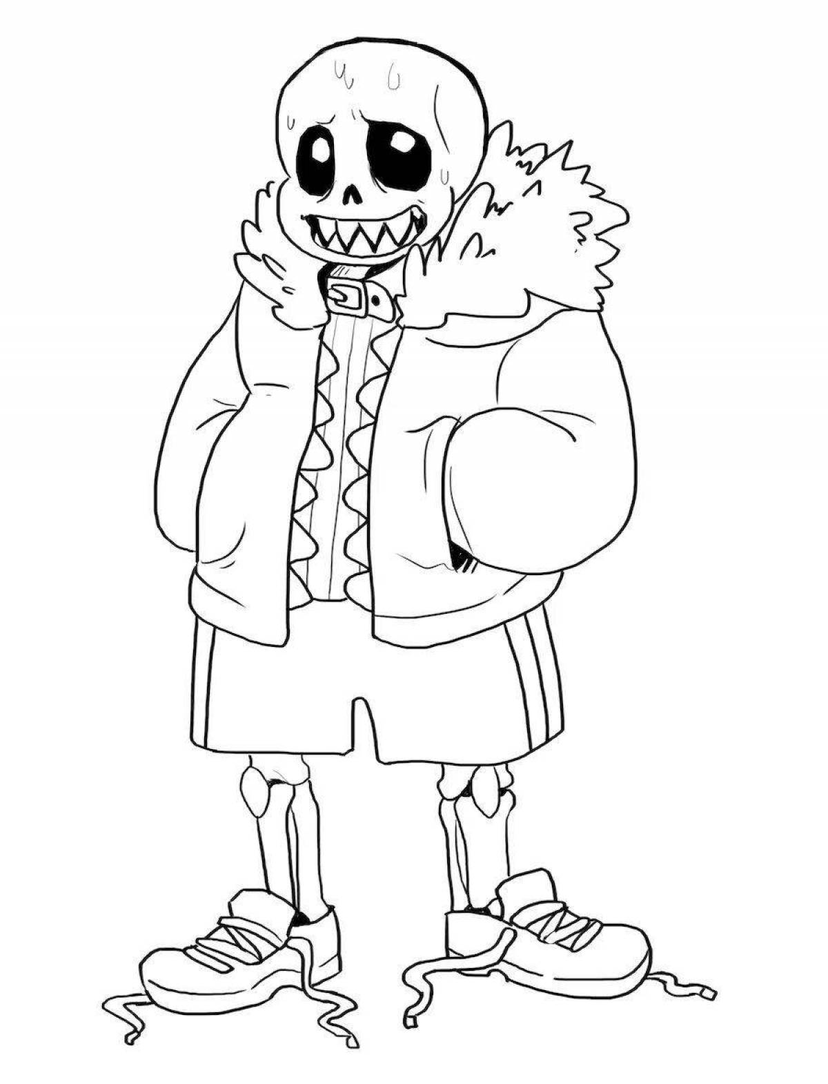 Coloring dreamy undertail au