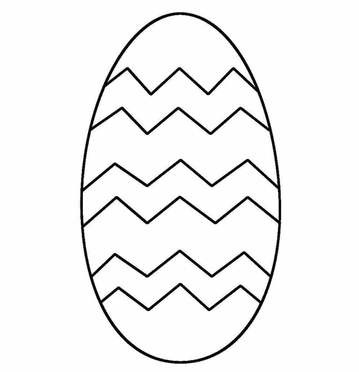 Coloring page dazzling golden egg