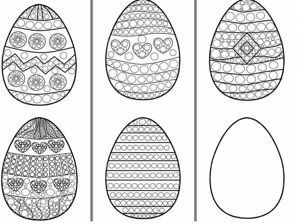 Exquisite golden egg coloring book