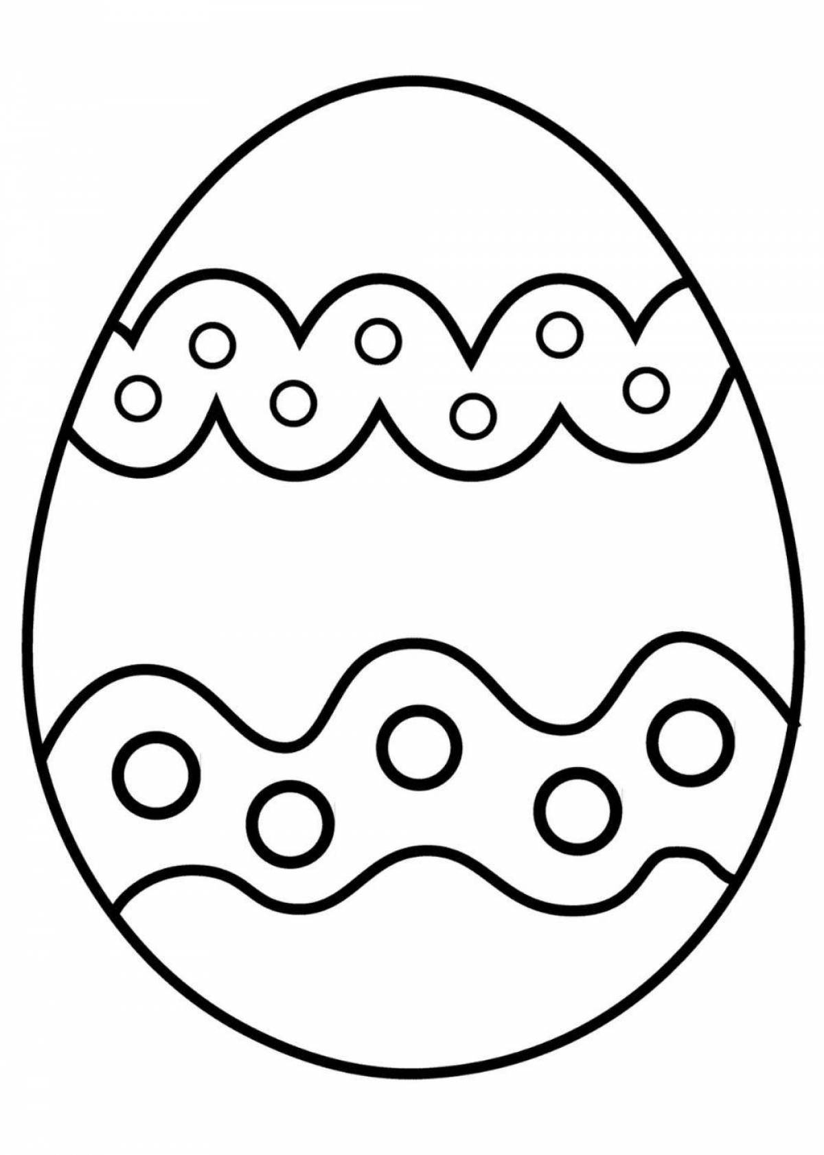 Amazing golden egg coloring page