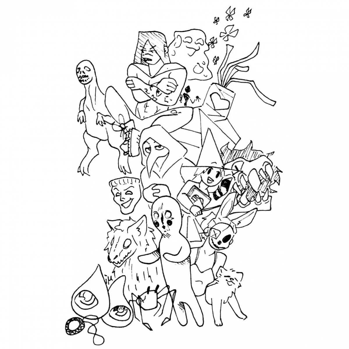 Asip fund playful coloring page