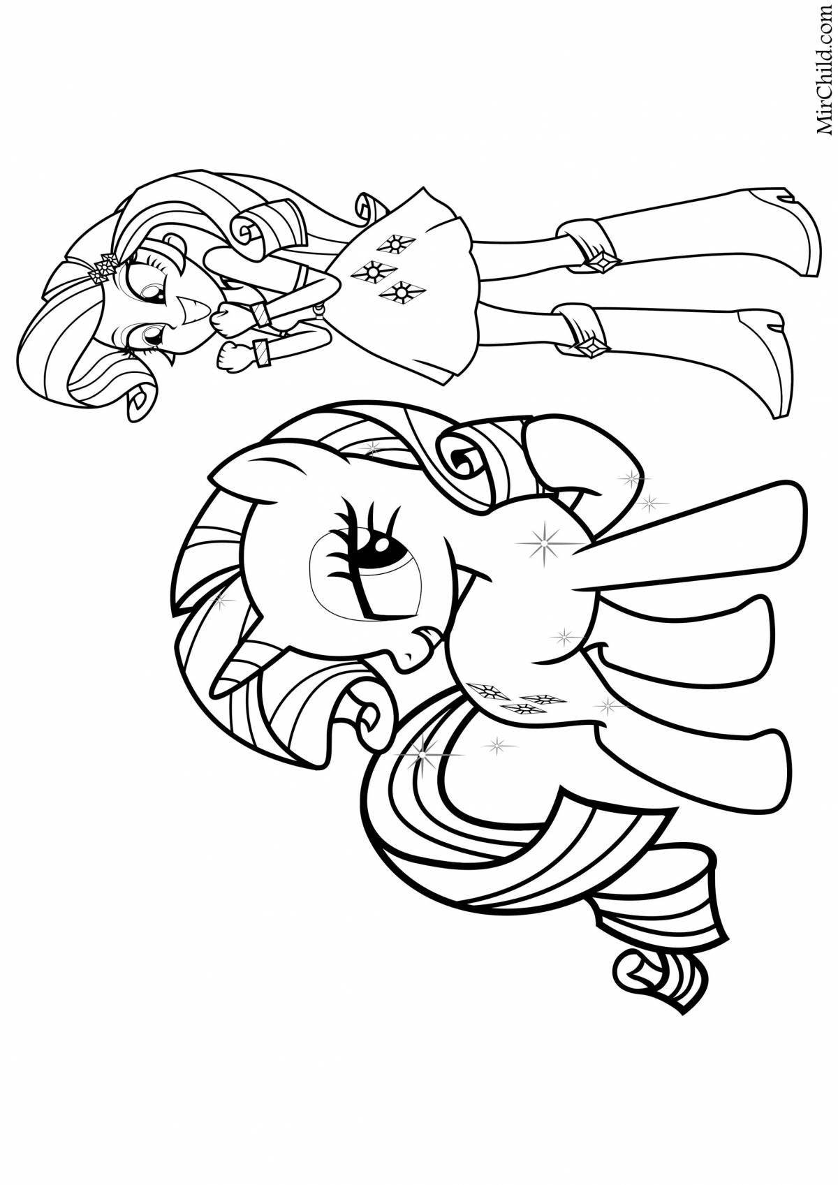 Photo Great coloring rarity girl