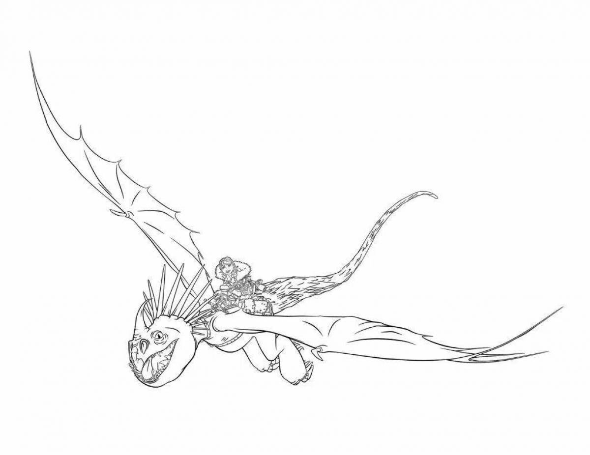 Sublime dragon hookfang coloring page