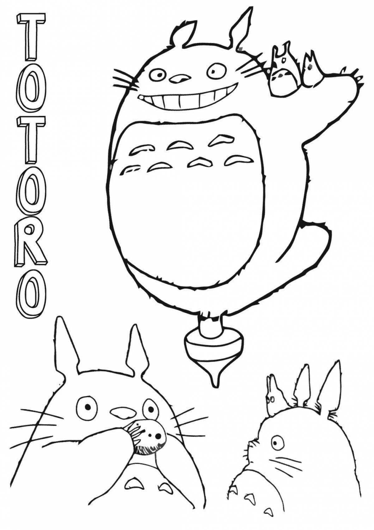 Fun totoro coloring book