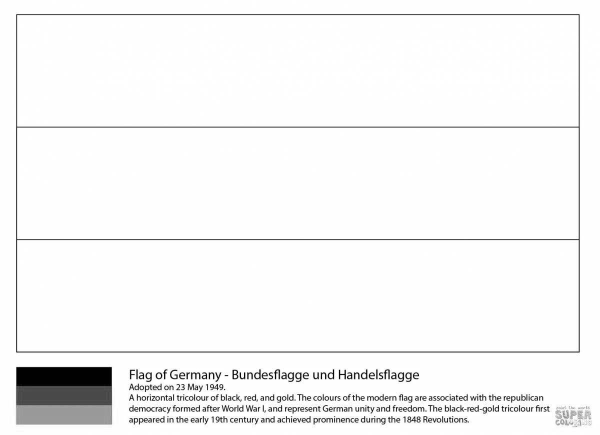 Завораживающая раскраска немецкого флага