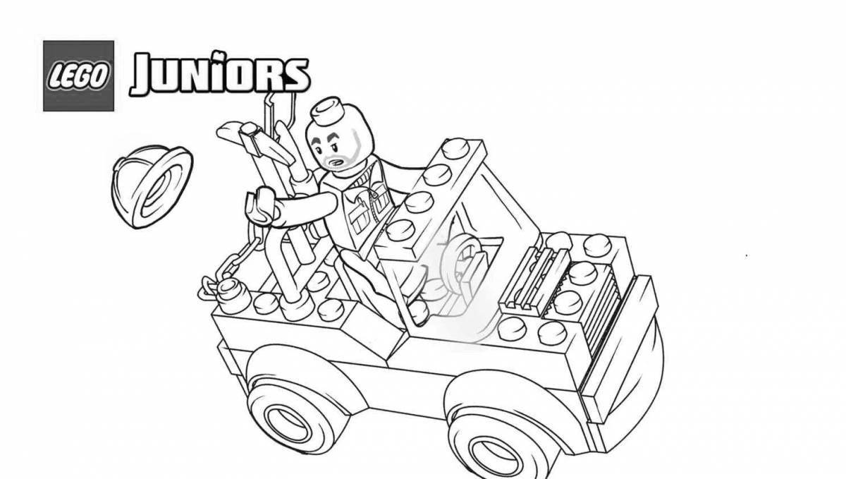 Lego jeep fun coloring book
