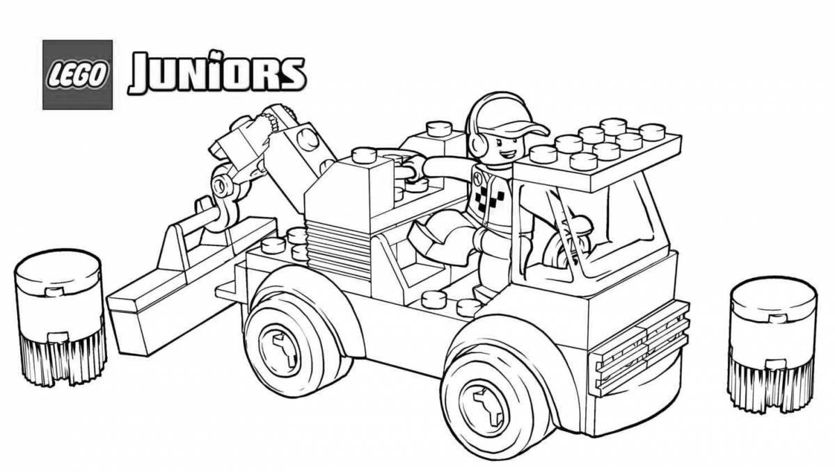 Awesome jeep lego coloring book