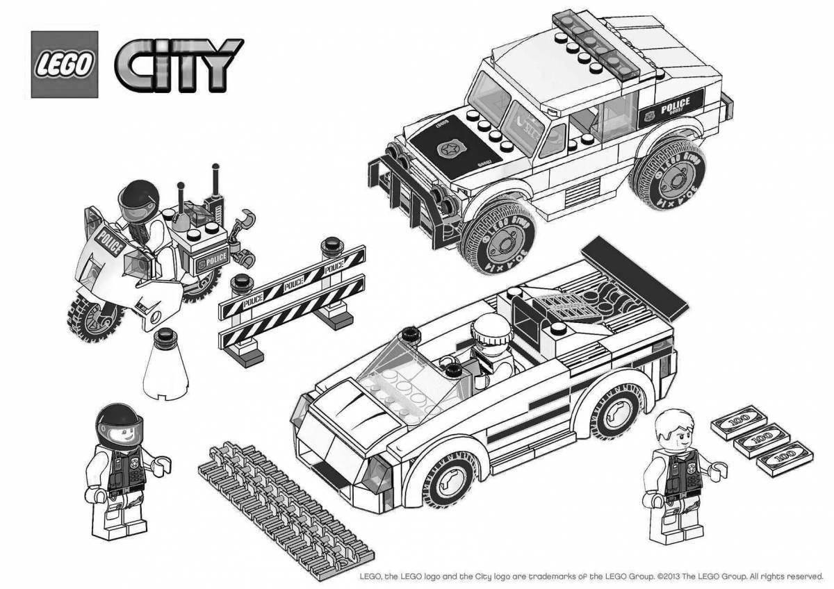 Great jeep lego coloring book