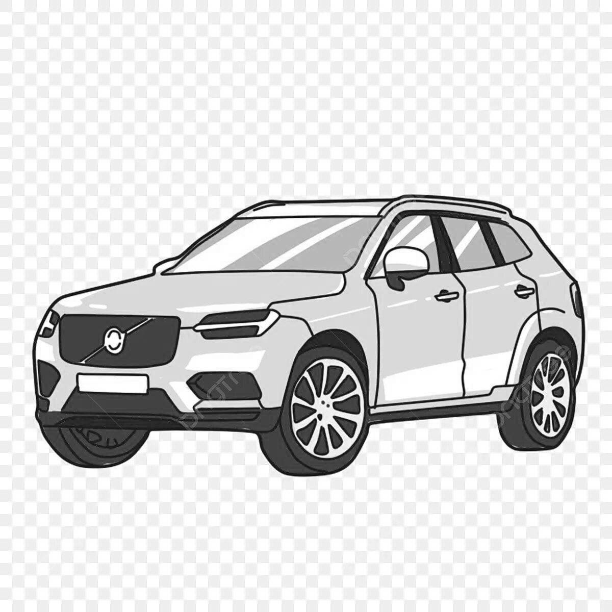 Glossy coloring volvo xc90