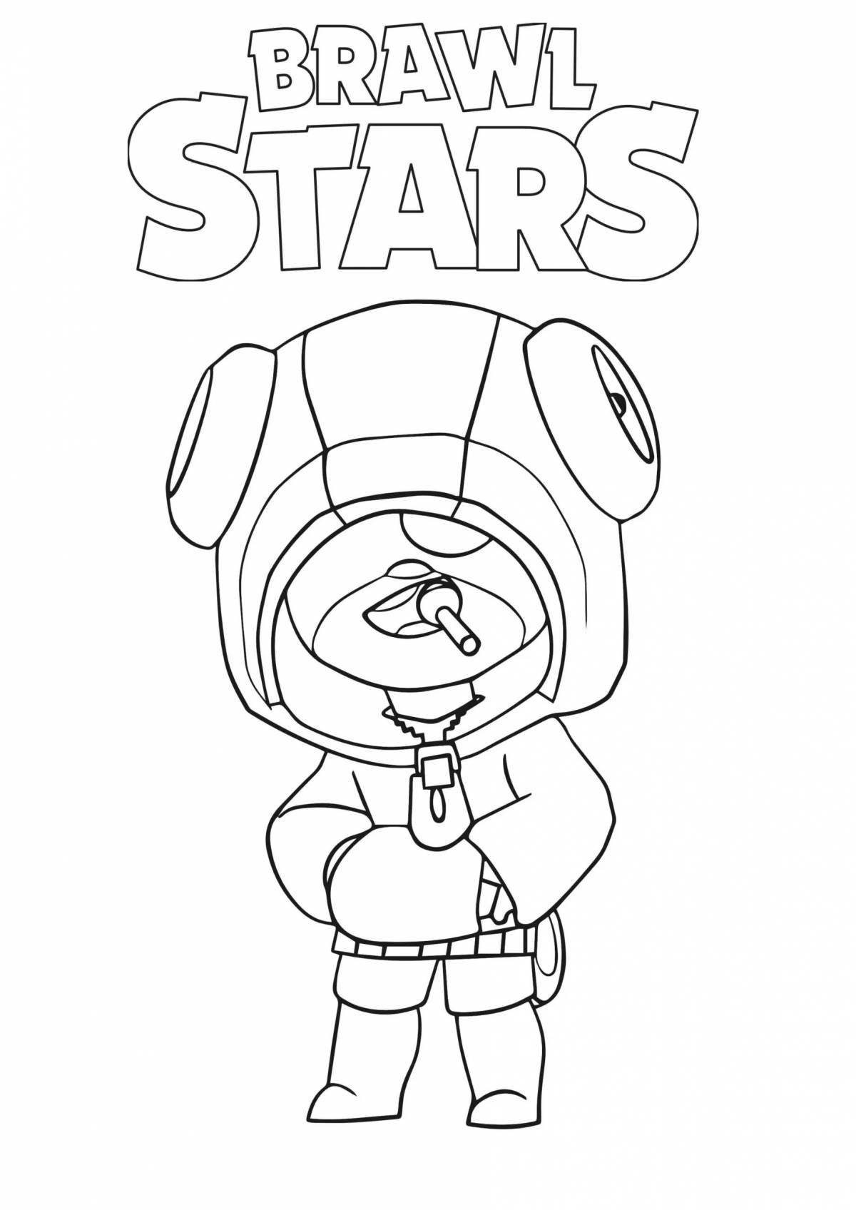 Fairy brawl stars coloring page