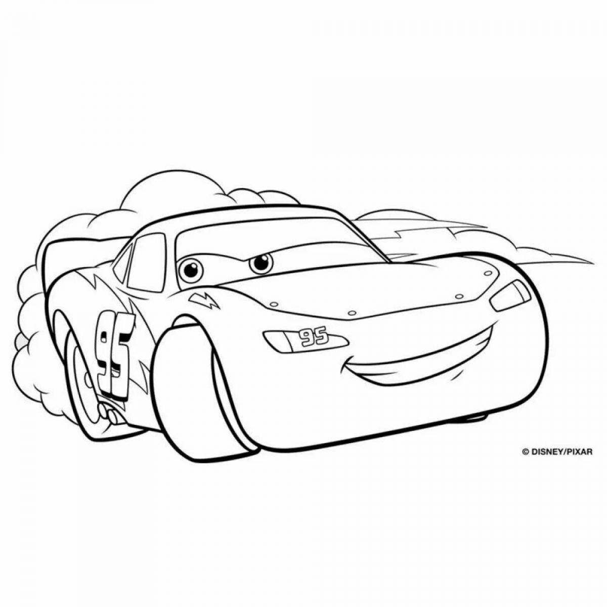 Sweet McQueen coloring page