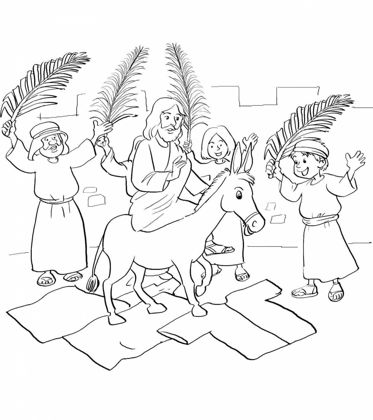 Shiny Sunday School coloring page