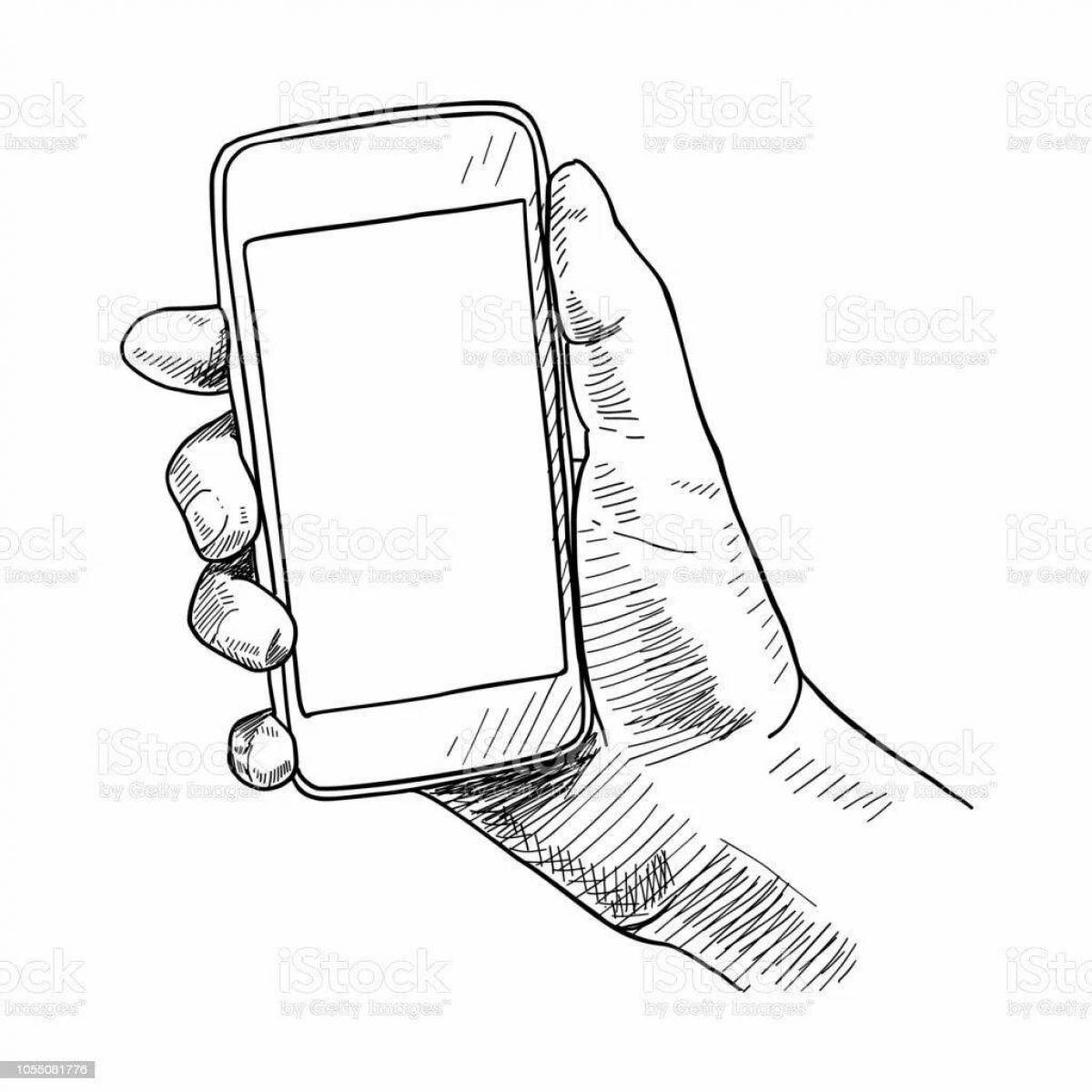 Tempting coloring app on your phone