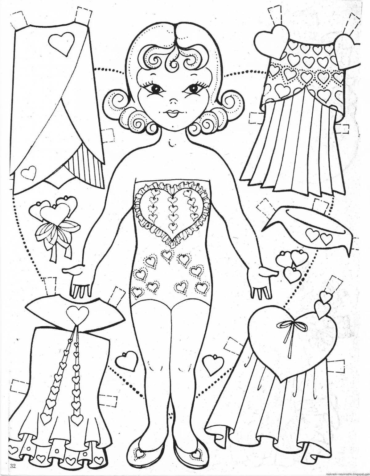 Gorgeous coloring page clipping