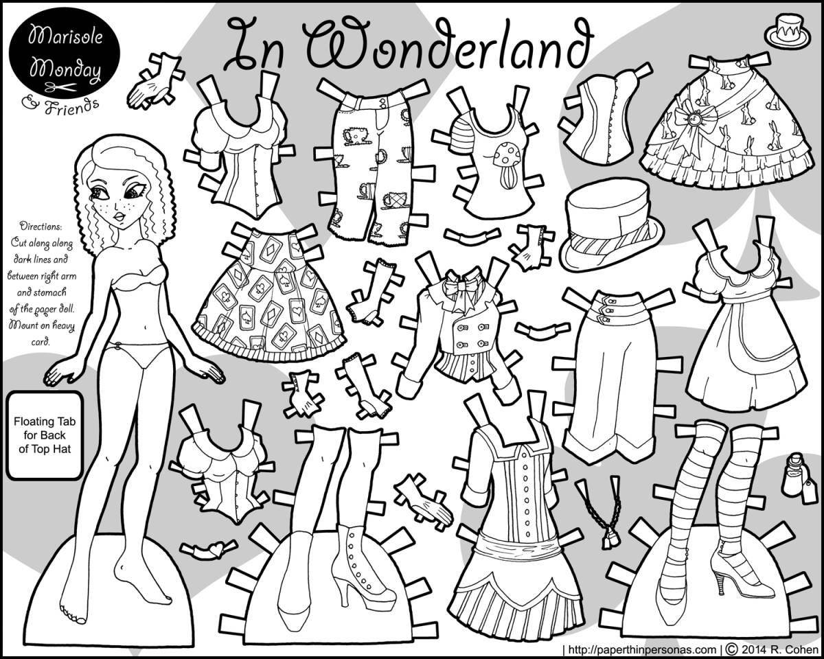 Adorable cutaway coloring book