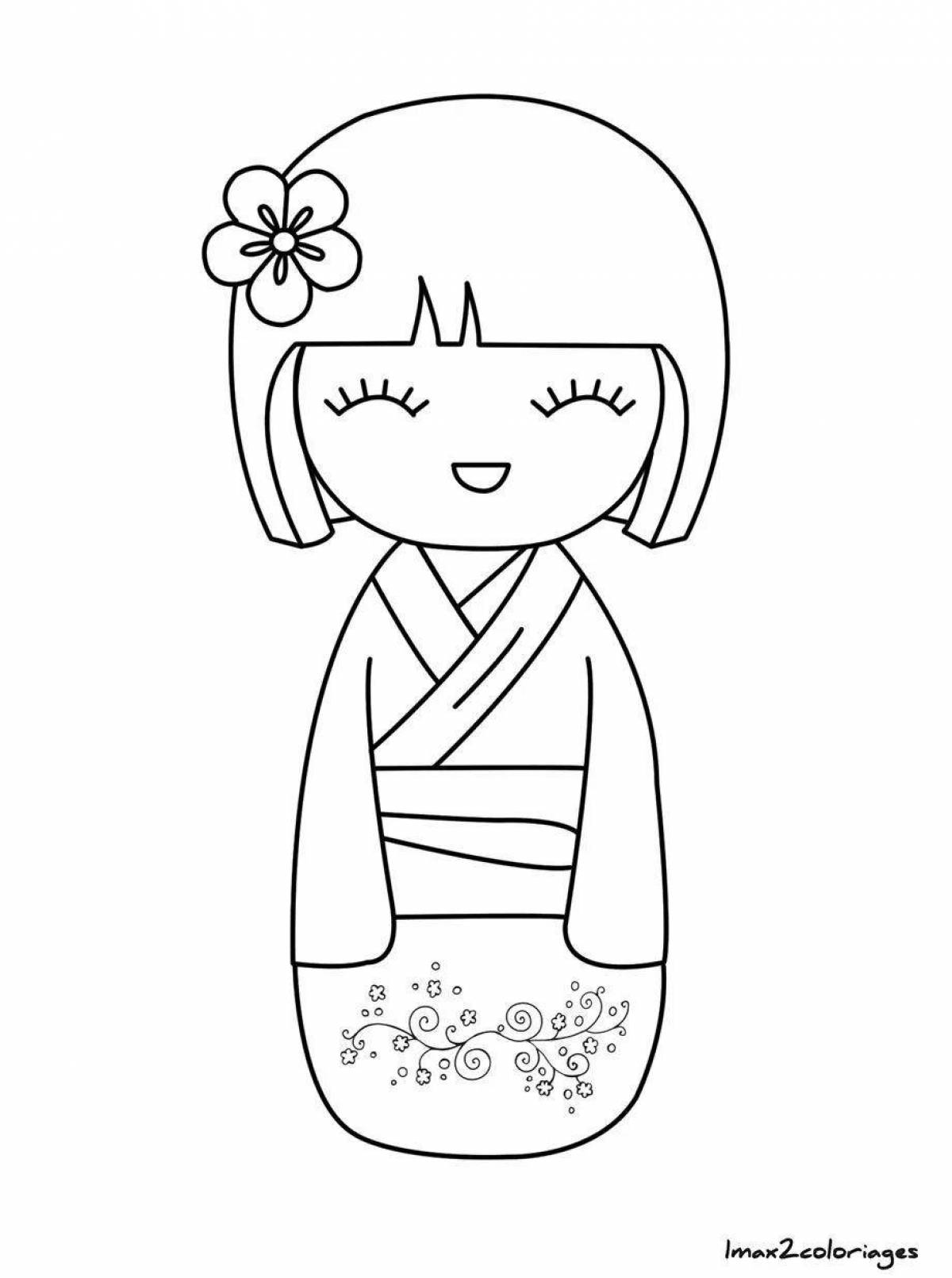 Living Japanese coloring 4 classes