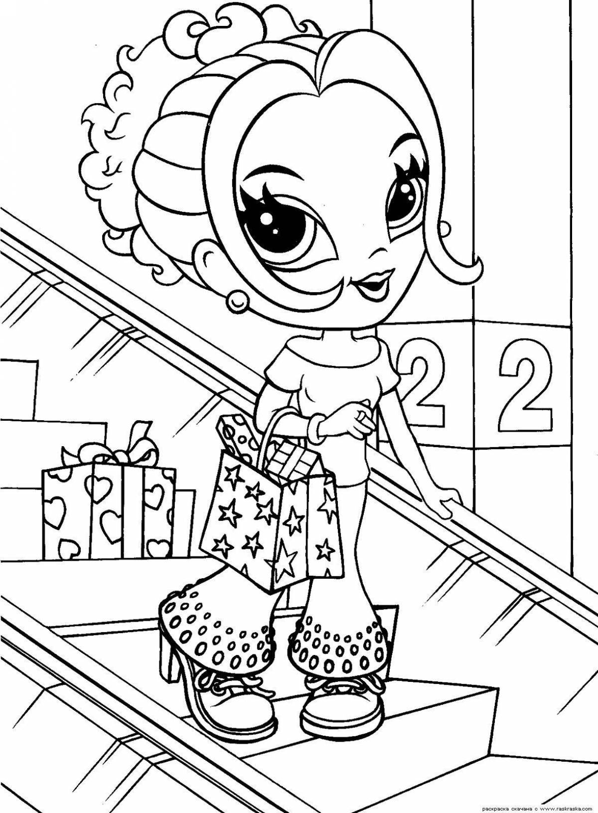 Coloring shop colorful girls
