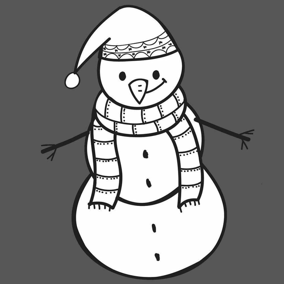 Snowman scarf #1