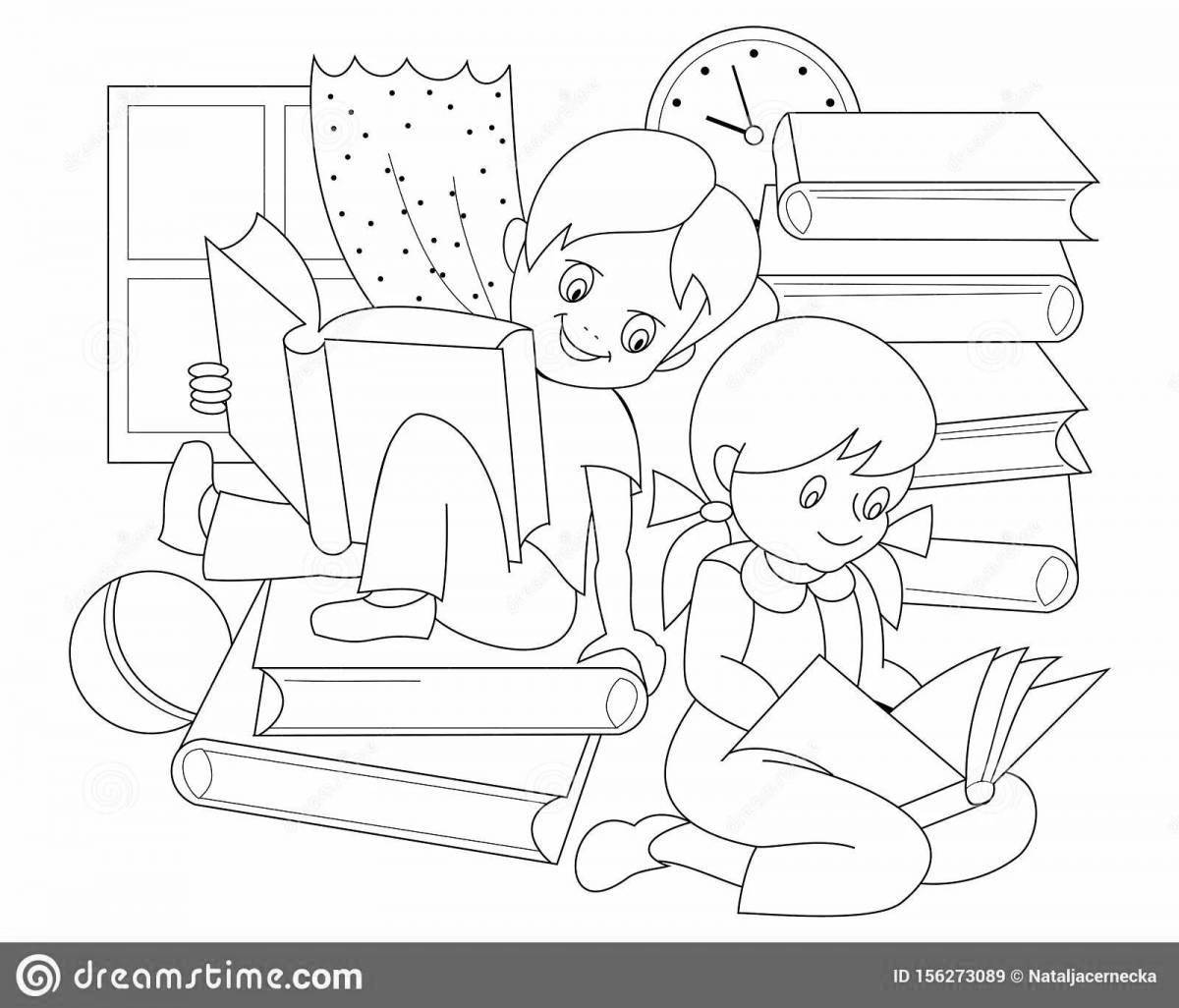 Children reading books #20