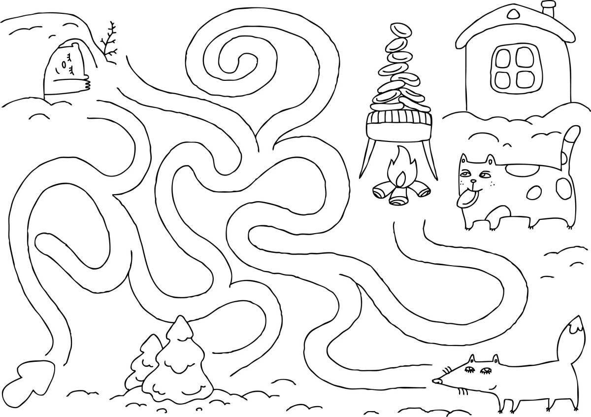 Coloring page magical confusion