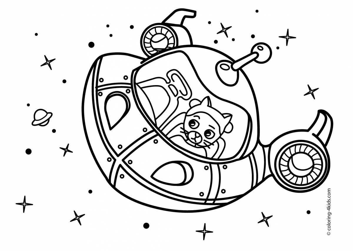 Amazing space coloring book for boys