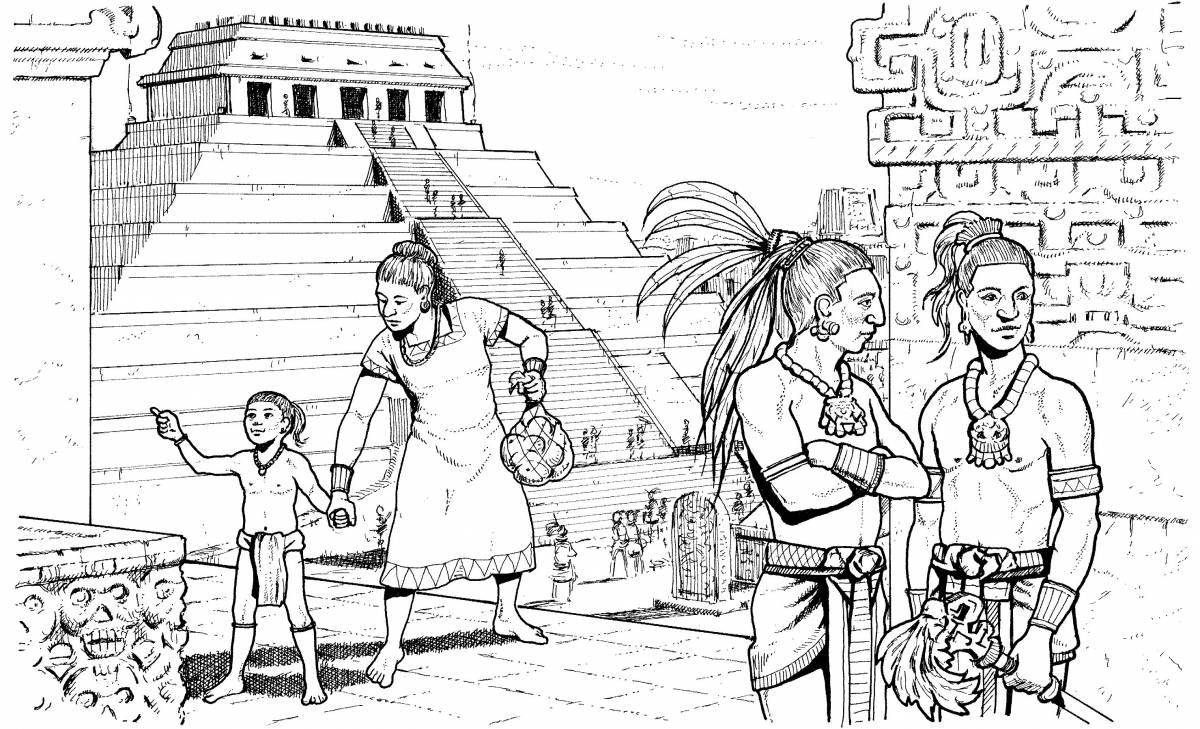 A fascinating historical coloring book for kids