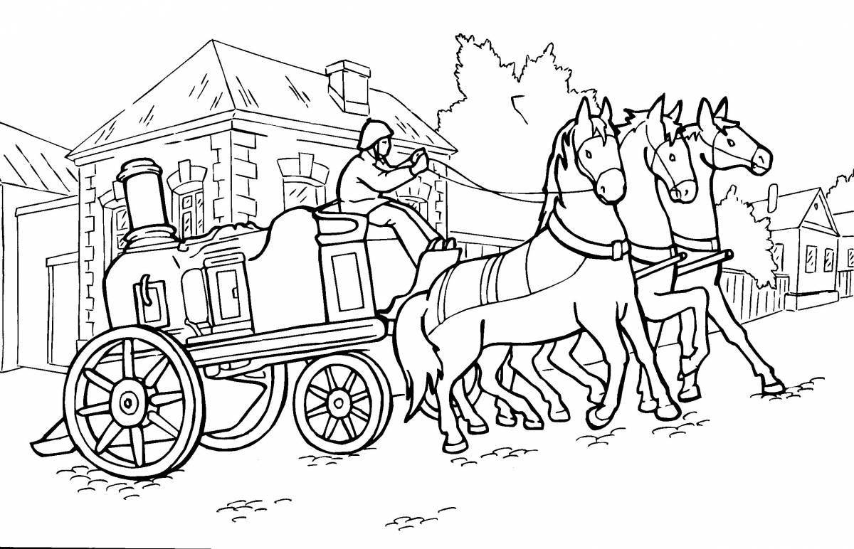 Fun historical coloring book for kids