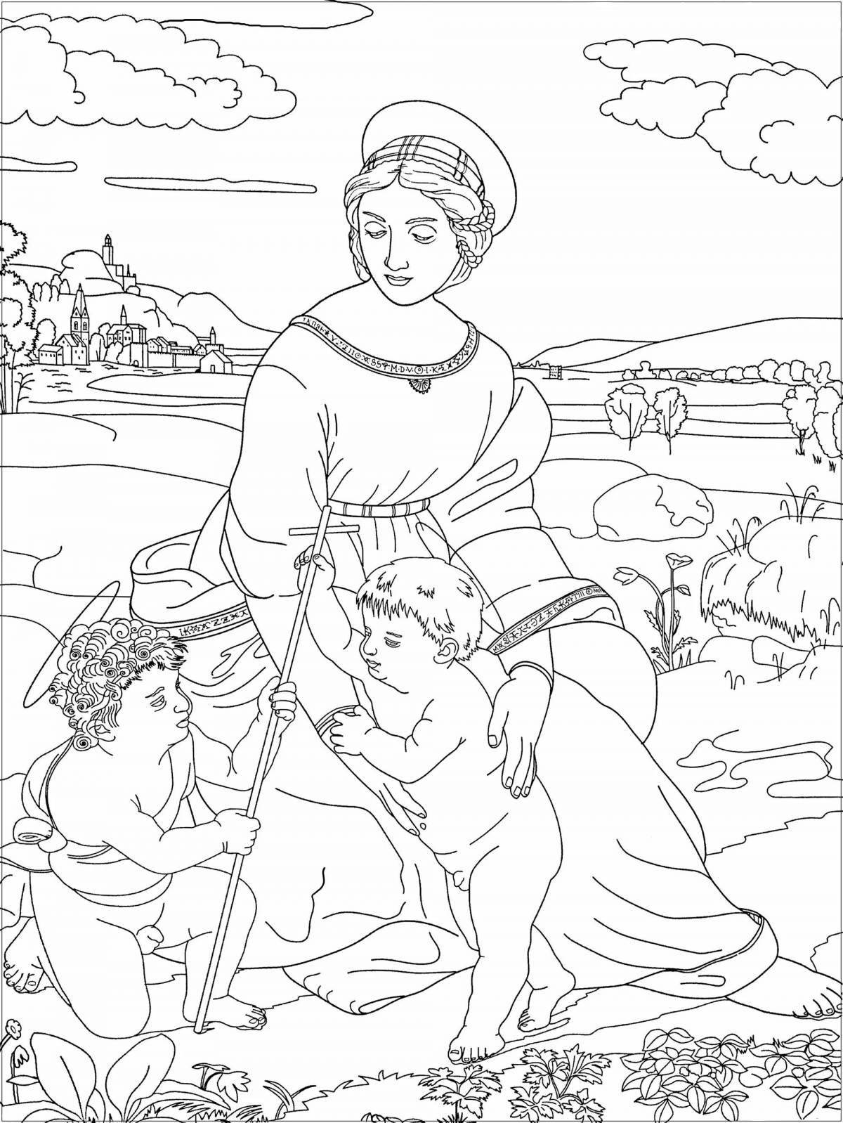 Amazing historical coloring book for kids