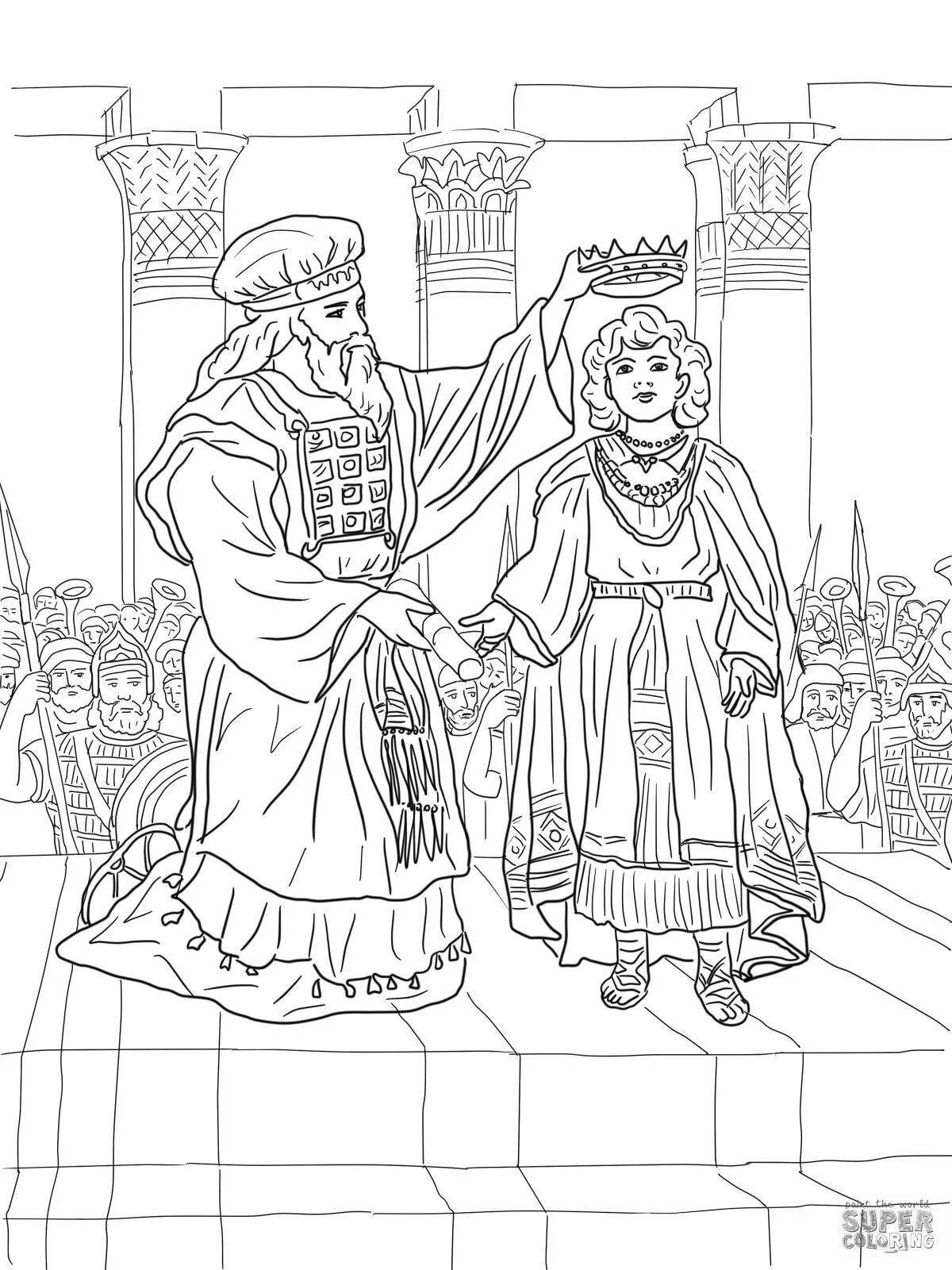 Outstanding historical coloring book for kids