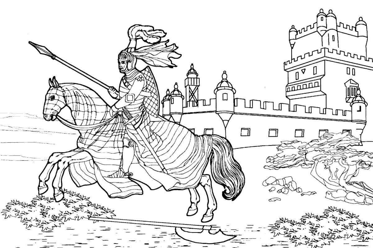 Inspiring history coloring book for kids