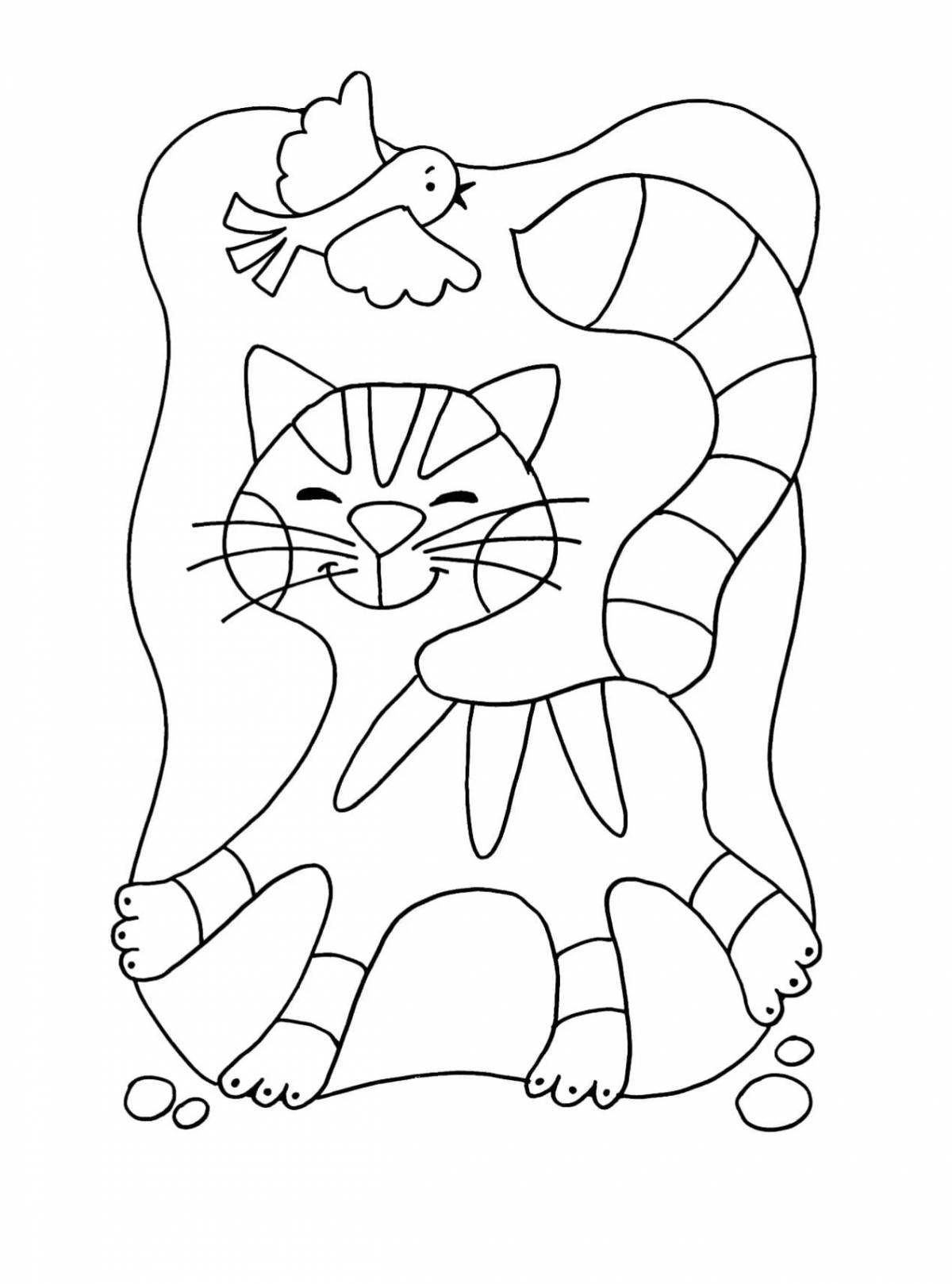Cute stained glass coloring pages for kids