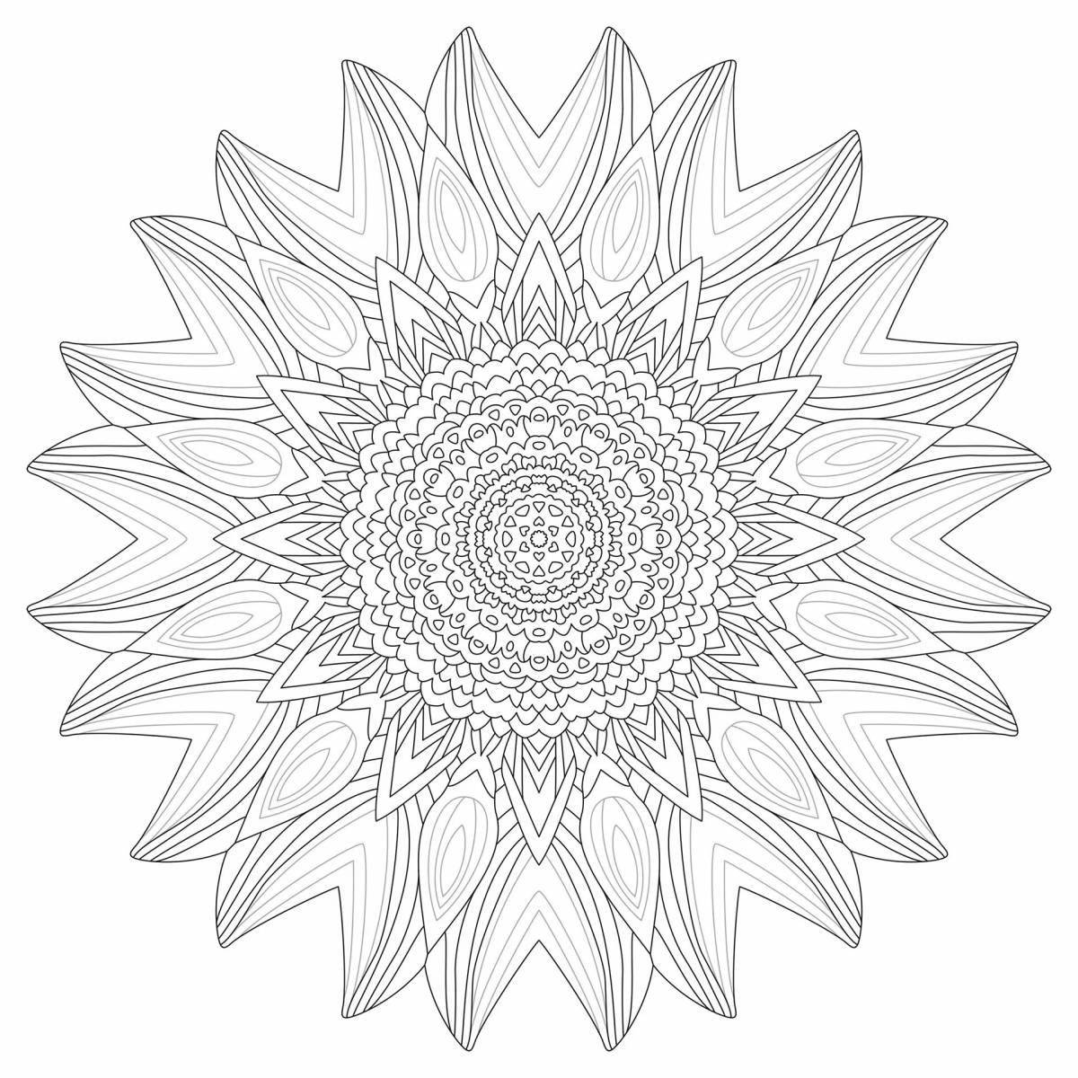 Stimulating coloring video antistress meditative