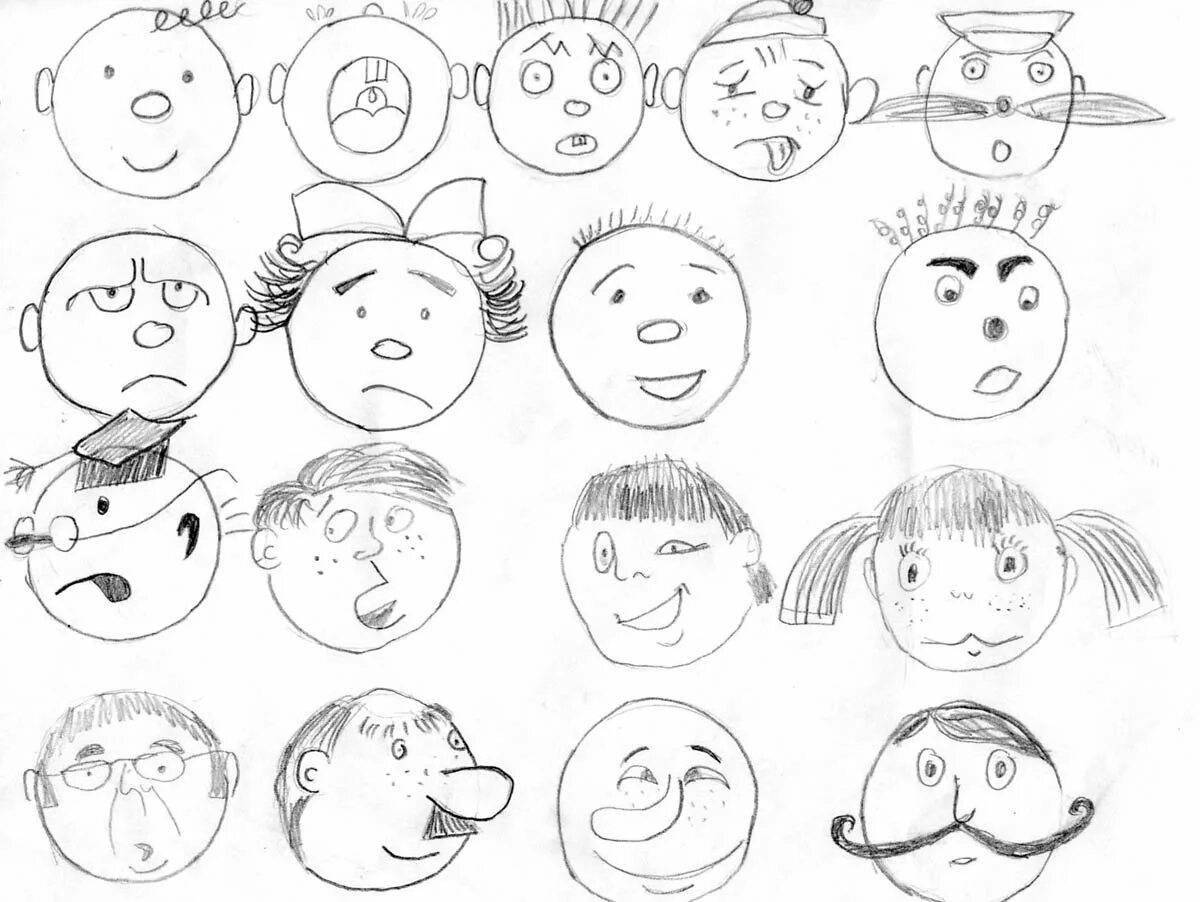 Passionate emotion coloring pages for preschoolers