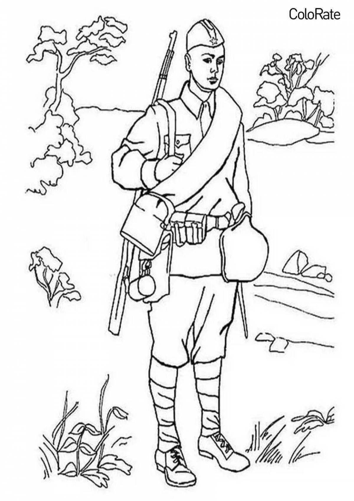 Majestic marine coloring page