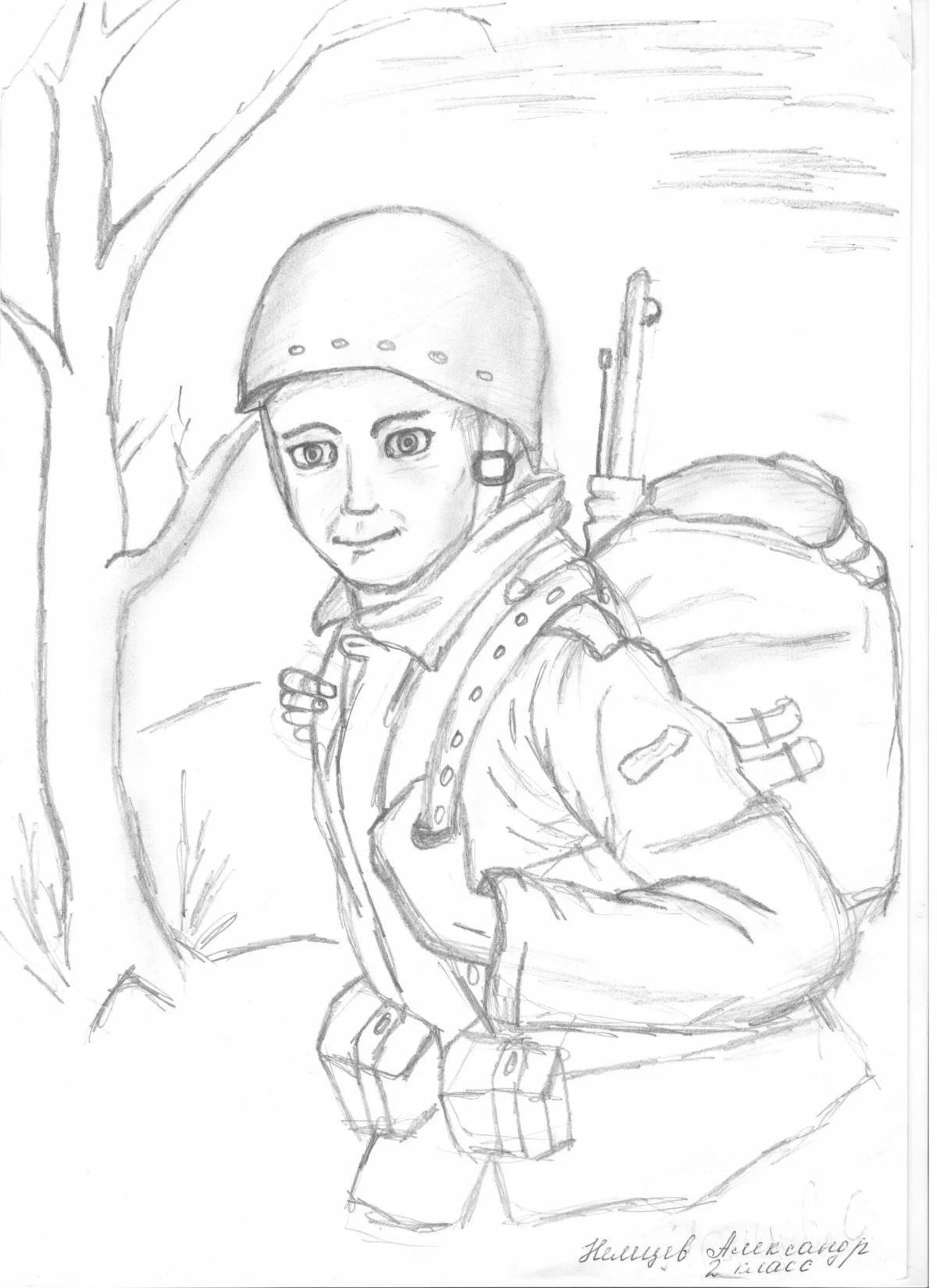 Majestic marines coloring page