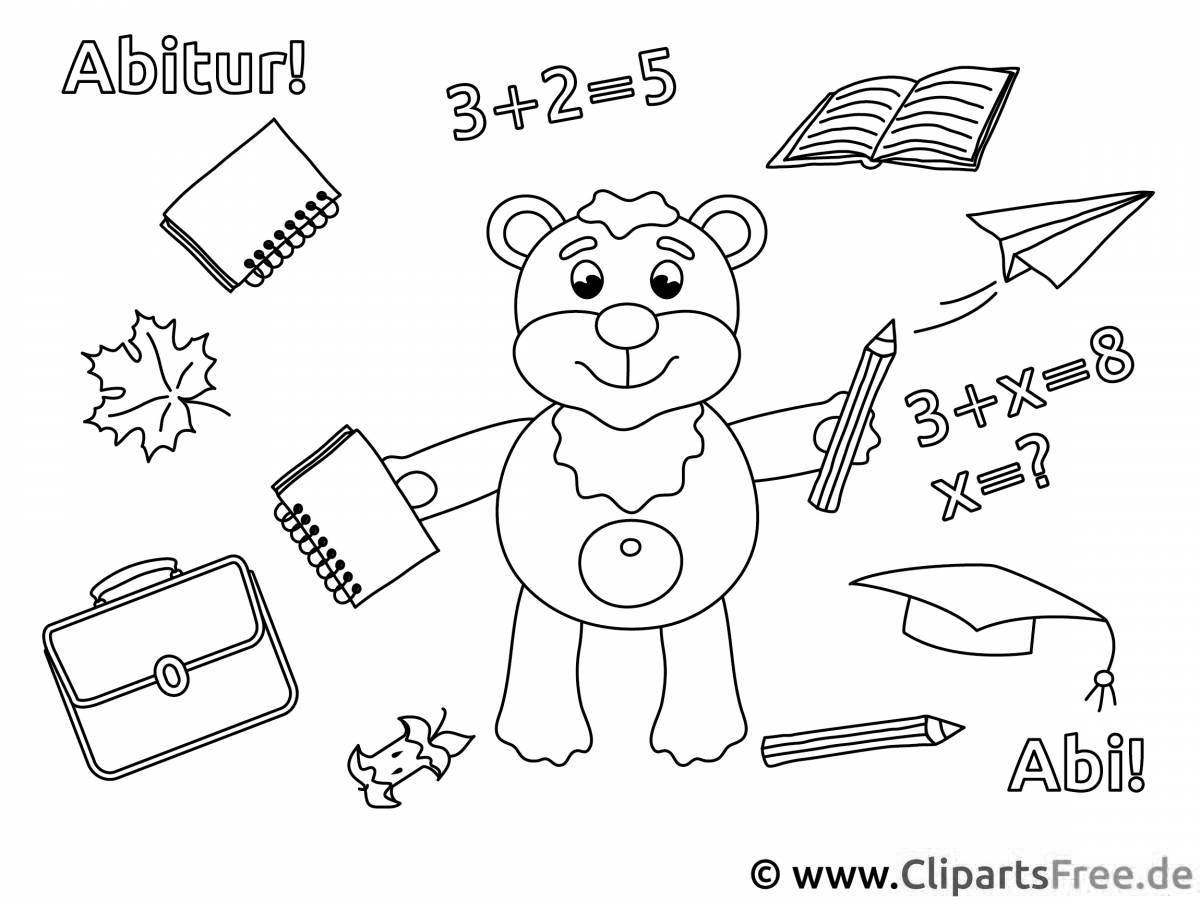 Fun coloring book for high school students