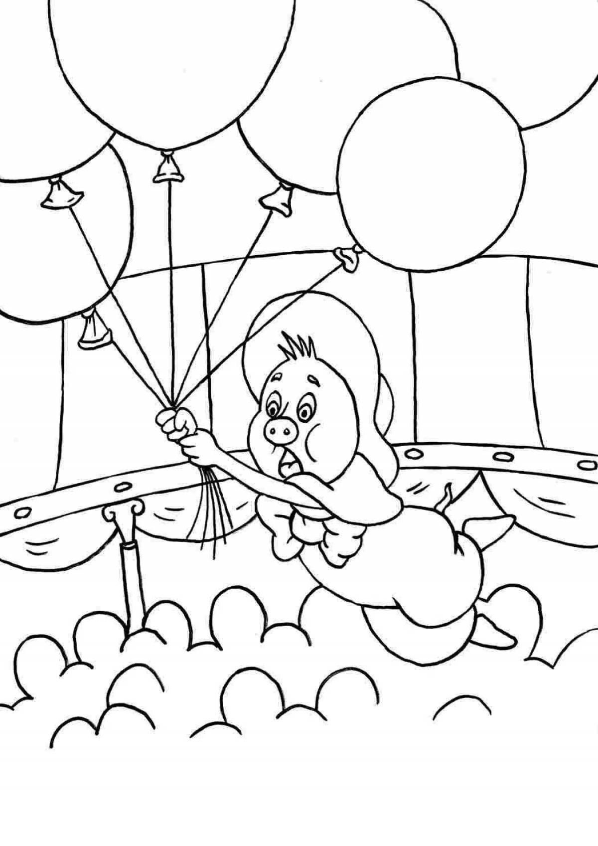 Ослепительная мультяшная раскраска funka