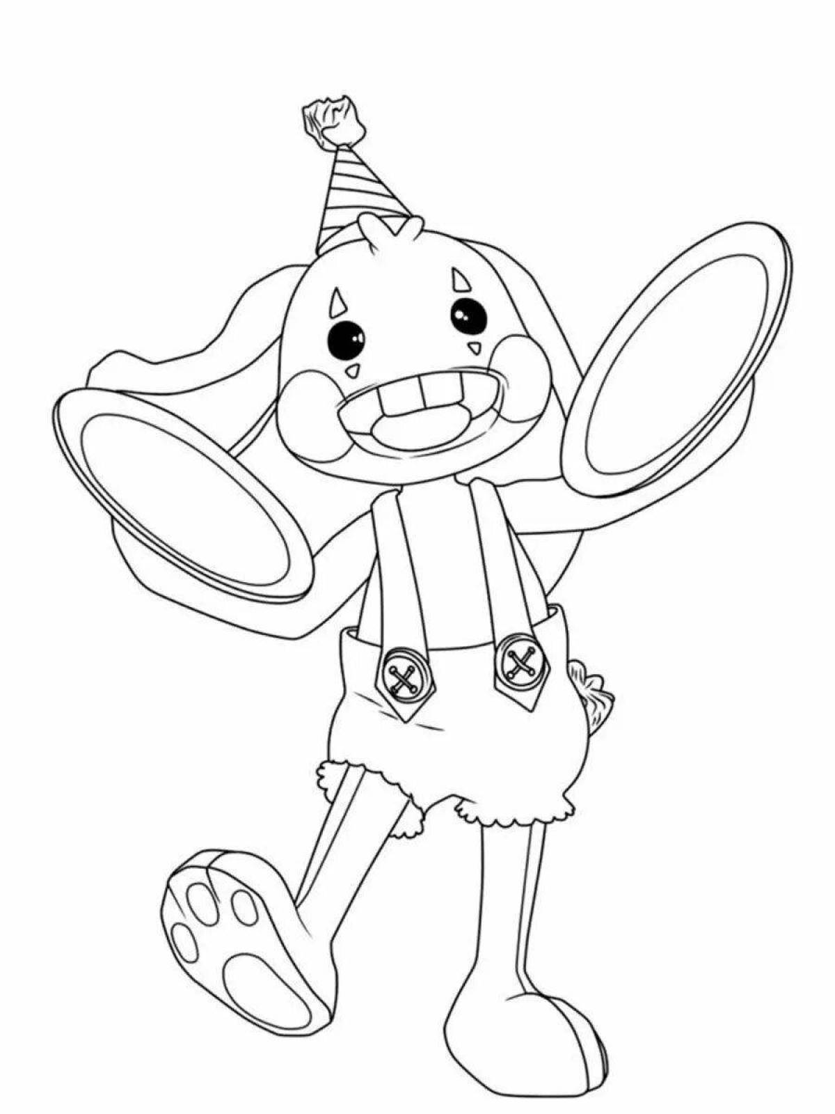Color-frenzied coloring page poppyplaytime player