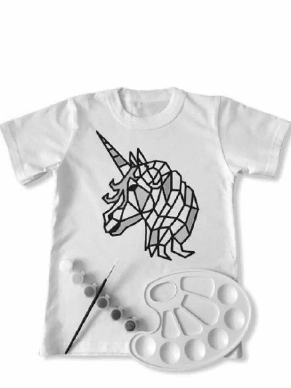 Fat T-shirt coloring page