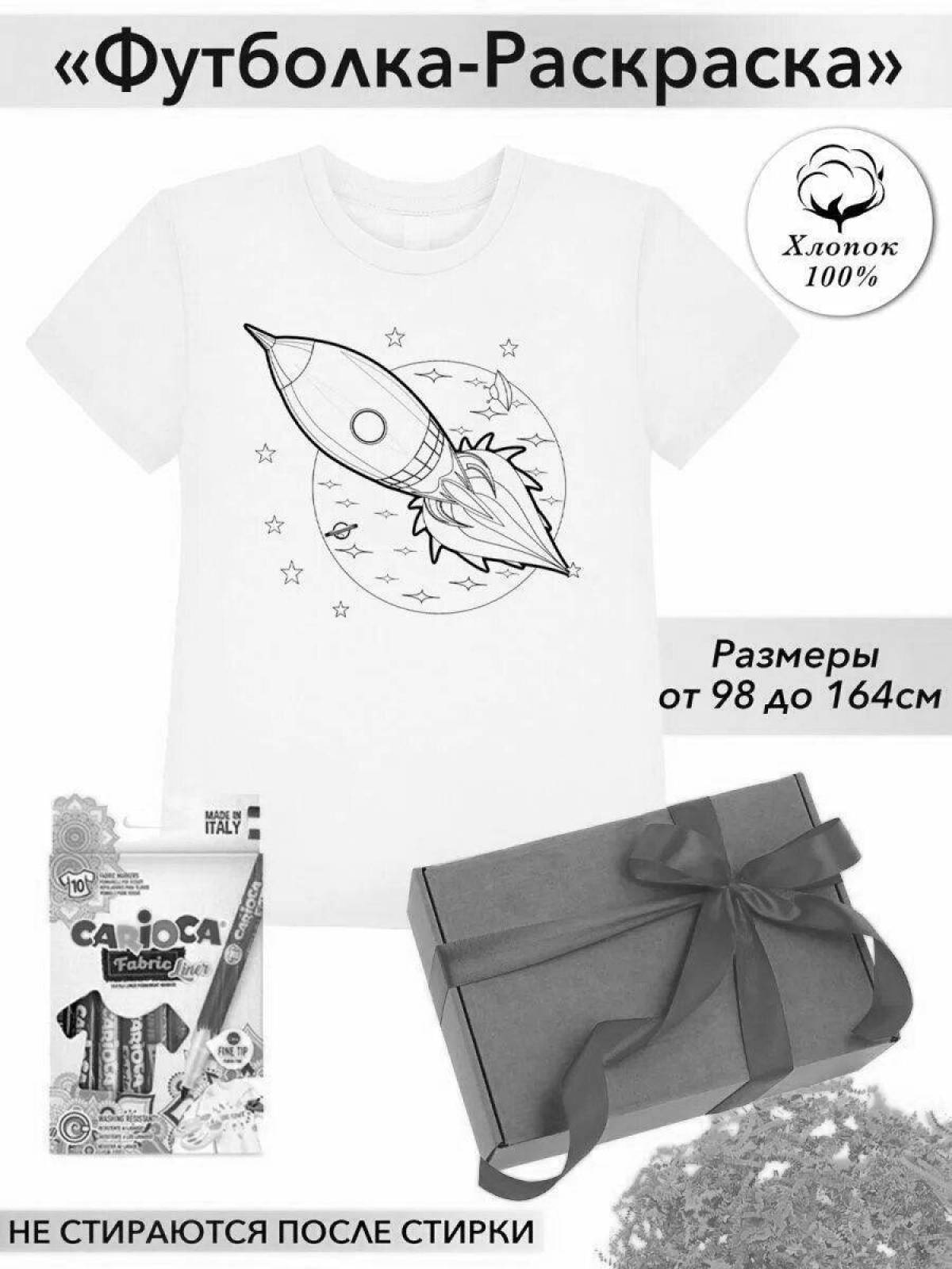 Coloring luminous T-shirt