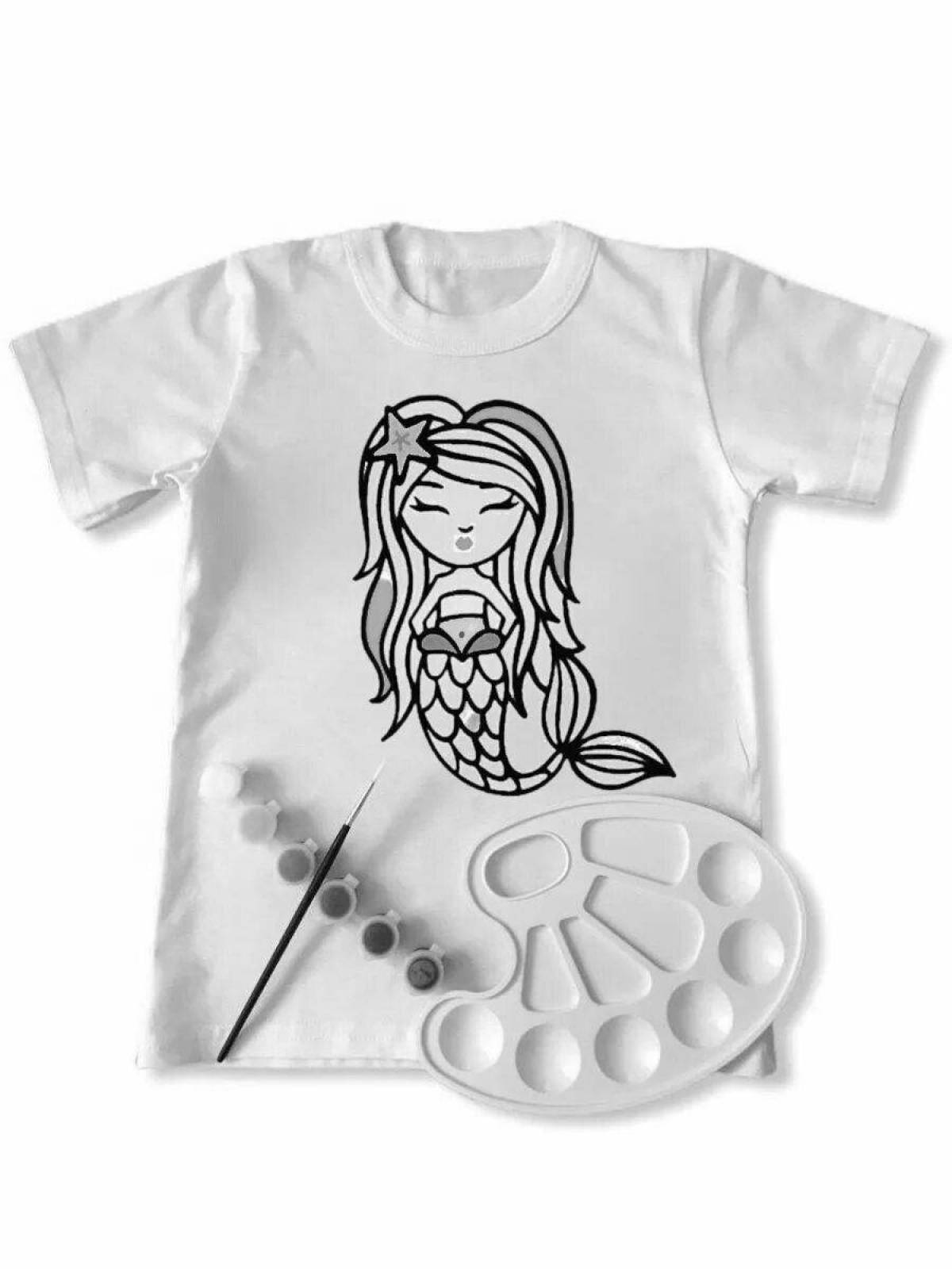 Live t-shirt coloring page